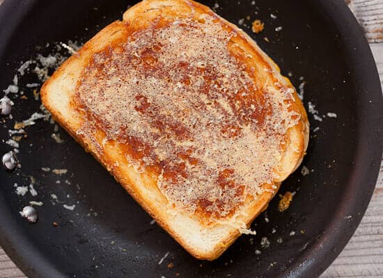 Inside out grilled cheese.