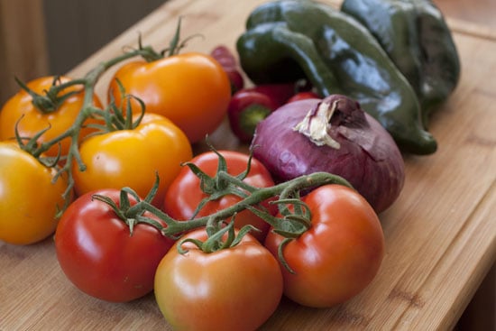 tomatoes for Roasted Corn Salsa