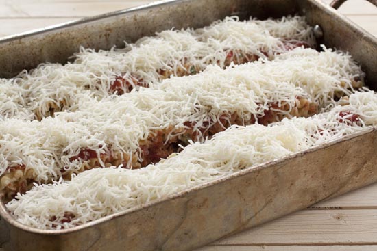 topped Lasagna Rolls