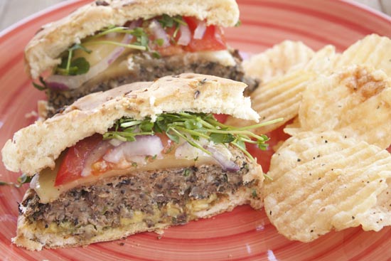 Mushroom Burger recipe from Macheesmo