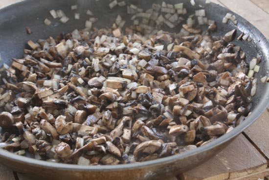 Cooked Mushrooms for Mushroom Burger recipe