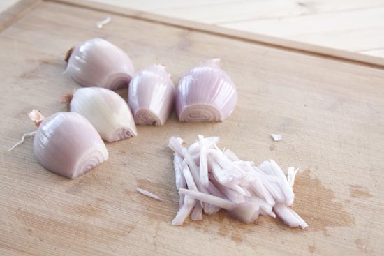 sliced for Shallot Fried Rice