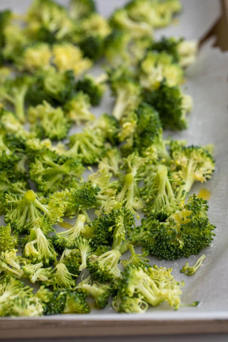 Broccoli ready to roast.
