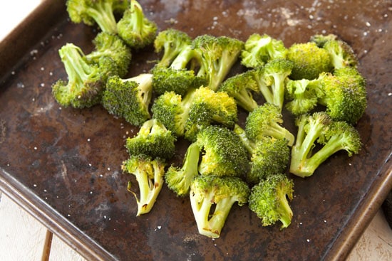 baked veg for Broccoli and Cheddar Queso