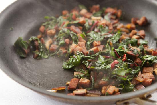 chard added in Ham Breakfast Bowl