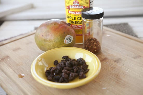 ingredients for Mango Chicken Salad dressing