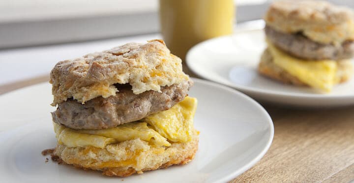 Sausage and Egg Biscuits - Sometimes it's important to slow down and these made-from-scratch sausage and egg sandwiches will make sure you enjoy breakfast. Plus, learn my tip for excellent homemade breakfast sausage!