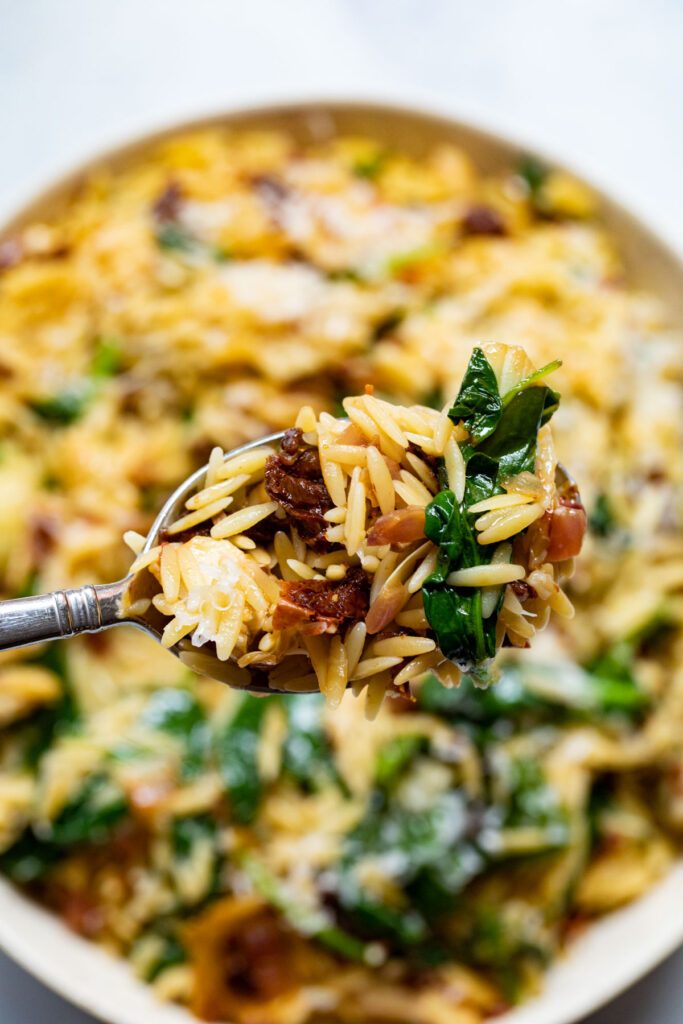 Spinach Orzo Salad