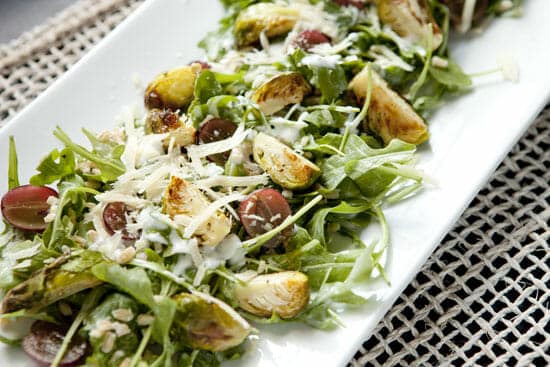 Roasted Brussel Sprout Salad ~ Macheesmo
