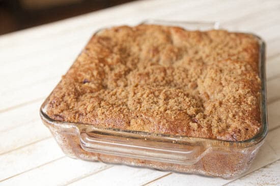 Takes about an hour - Cranberry Orange Coffee Cake
