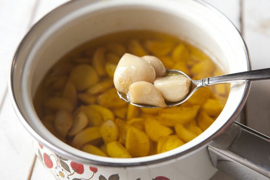 Finished Garlic Confit