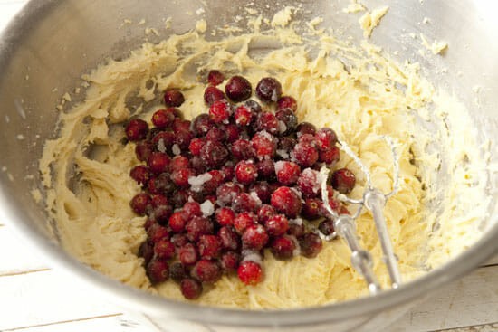Fold those suckers in - Cranberry Orange Coffee Cake