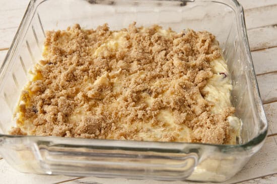 Layer uno - Cranberry Orange Coffee Cake