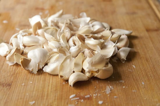 Peeling Garlic - Garlic Confit