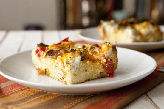 Broccoli and Cheddar Strata