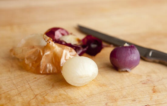 Next day peeling - Pearl Onion Dip