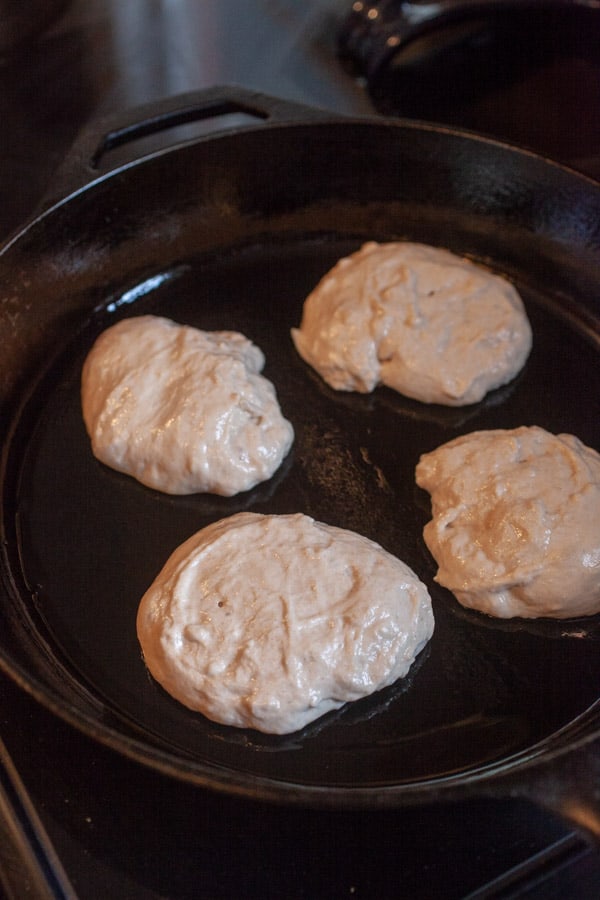 Cooking crumpets - Homemade Crumpets