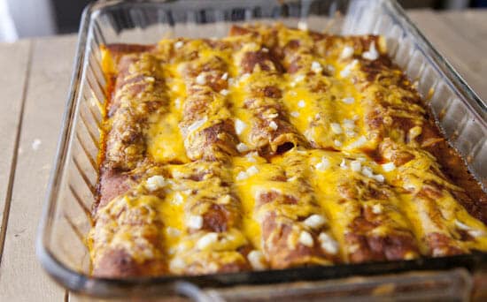 Cheesy enchiladas