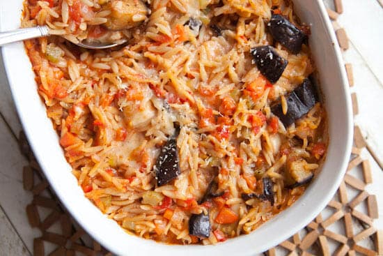 Eggplant Orzo ~ Macheesmo