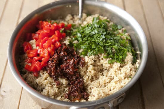 Love the colors in this Couscous Bowl