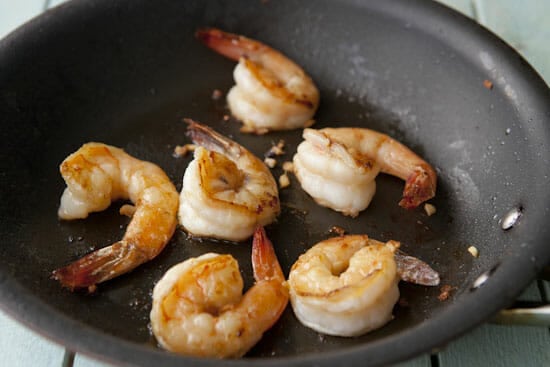 A quick sear - Shrimp Soba