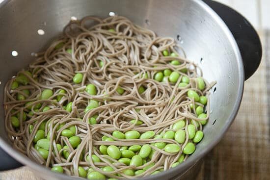 Cook 'em together. - Chicken Soba