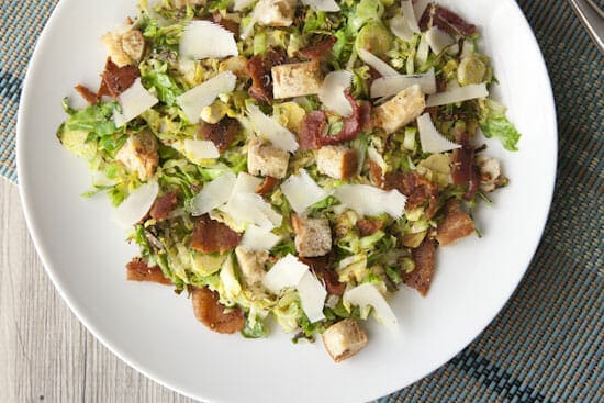 Brussels Sprouts Caesar Salad ~ Macheesmo