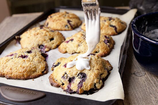 Yum. Cornmeal Blueberry Scones ~ Macheesmo