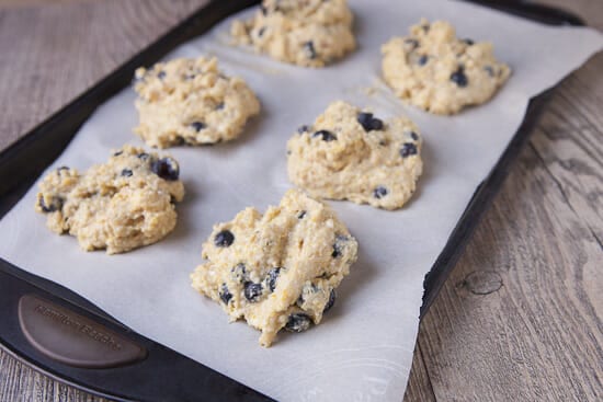 Okay. A bit large. - cornmeal blueberry scones
