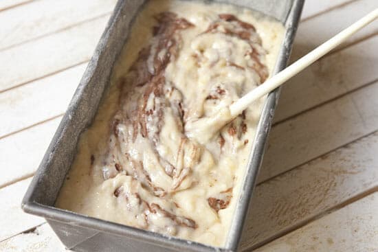 The chopstick method - Marbled Banana Bread