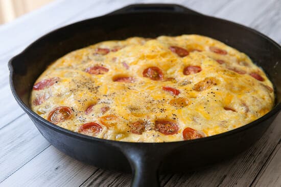 Baked and puffed - Cherry Tomato Frittata