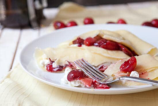 Yes please - Cherry Crepes from Macheesmo