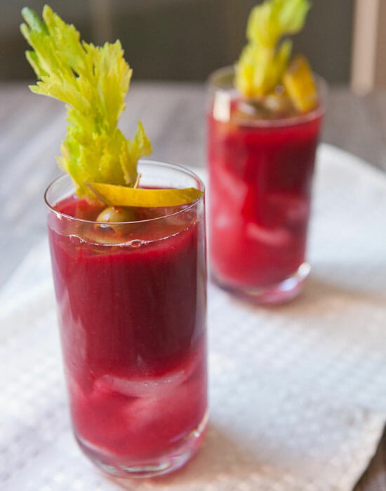 Yes please - Beet Bloody Mary Recipe from Macheesmo