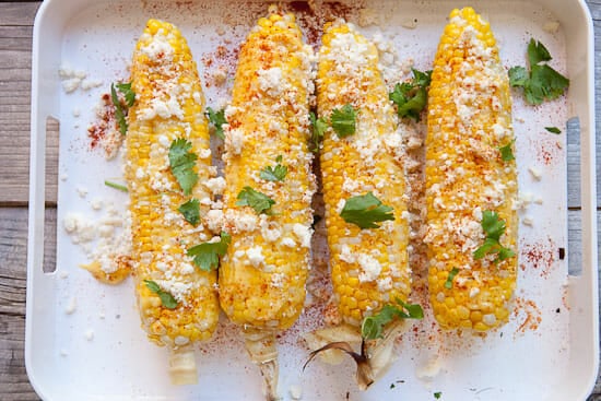 Grilled Mexican Corn ~ Macheesmo
