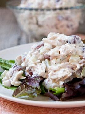 Crunchy Chicken Salad with Grapes