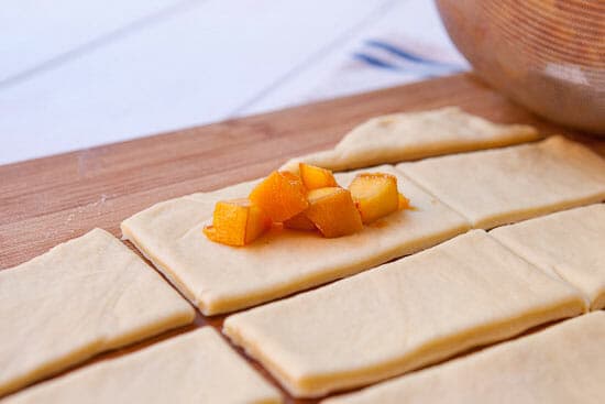 Don't overstuff the Peach Beignets!