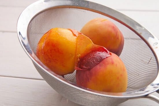 Perfect peaches for Peach Beignets