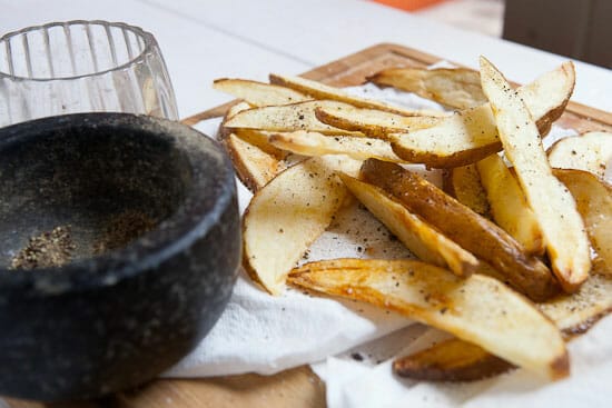 Simple seasonings on Double Fried French Fries