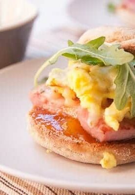 mango ham breakfast sandwich