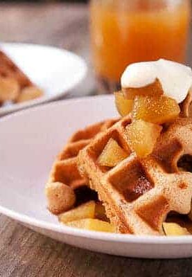 Apple Cider Waffle recipe via Macheesmo.com