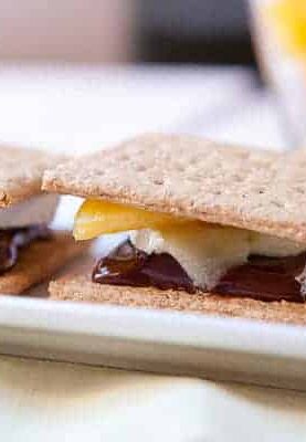 These are great little dessert snacks made with brie and peaches. They take just a few minutes to broil up and are super delicious. From the Homemade Decadence Cookbook via Macheesmo!