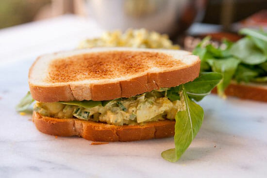 Curry Egg Salad sandwich