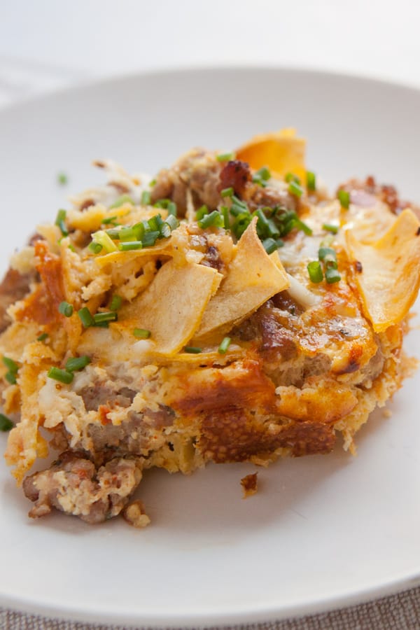 Sausage and Tortilla Breakfast Casserole