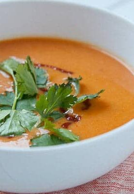 Carrot Coconut Soup: A simple but tasty soup that freezes perfectly. Make a huge batch and stock your freezer!