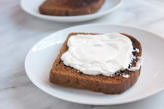 Labneh on toast.
