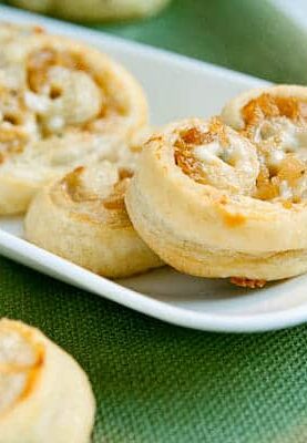 Puff Pastry Palmiers: A super easy 3 ingredient appetizer that has fantastic flavors and is easy to eat while socializing!