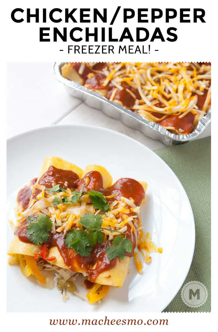 Frozen Chicken Enchiladas: Clean and delicious chicken enchiladas with my favorite homemade enchilada sauce. Plus, instructions on how to freeze these guys perfectly!