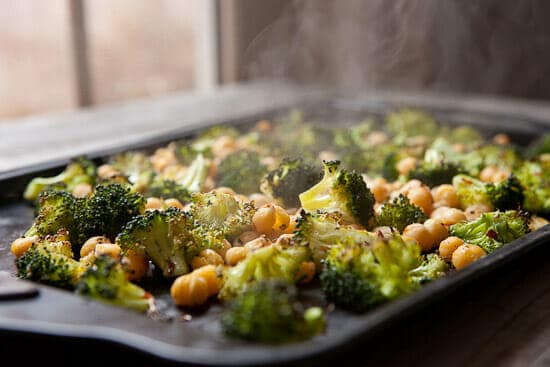 Roasted veggies for rice bowls.