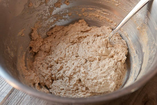Whole wheat Beer bread dough.