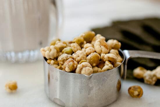Wasabi peas for seasoning mix.